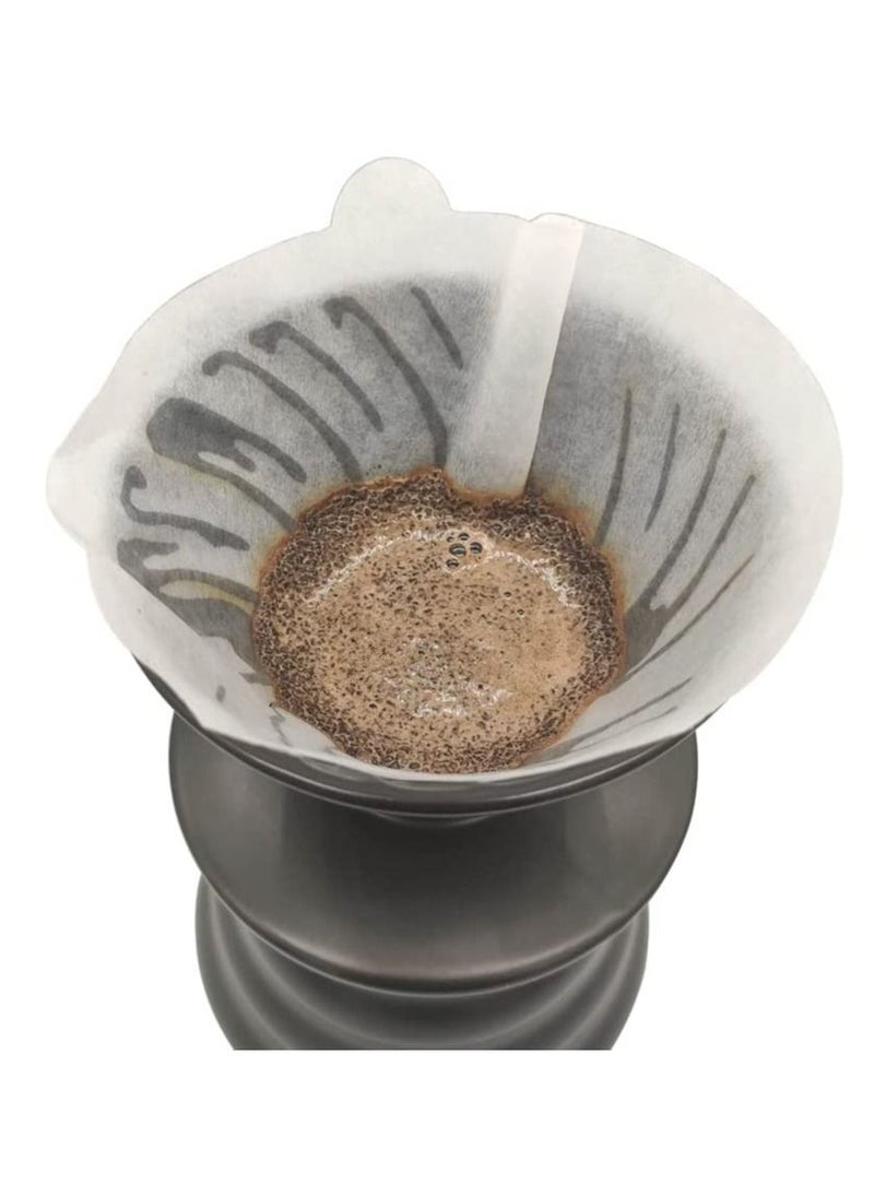 Furtey Coffee Filter 100 pcs Coffee Filter Paper V60 Unbleached Disposable Coffee Filters Paper for Pour Over and Drip Coffee Maker (2-4 Cups)  - Image 2