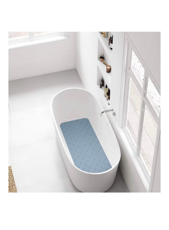 ريان سجادة حمام مضادة للانزلاق من راين – 45×91 سم، لون أزرق، مريحة وآمنة للاستخدام اليومي. - Image 2