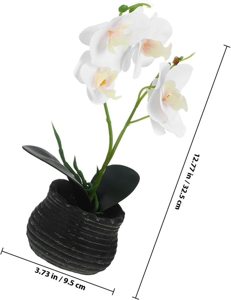 Ready varied options Toyvian Artificial Orchid Bonsai Fake Potted Plant White Faux Phalaenopsis Orchid Decor for Home Office Tabletop Decoration Globally popular elegant design Carefully selected solid material Sand resistant Classic trendy design picks Repeated use friendly design Hanging space save General need oriented design Field test upgraded craftsmanship Demand-based stock planning Budget friendly sizing alternatives Individual & group usable Regulated warehouse storage KSA local stock Multi-price design picks Space saving design picks Stable inert material Daily repeated use trusted quality Riyadh Jeddah Dammam ship Backup reserve local stock Good ventilation Globally engineered build Safe material Seasonal & permanent compatible Elegant upgraded practical design - Image 2