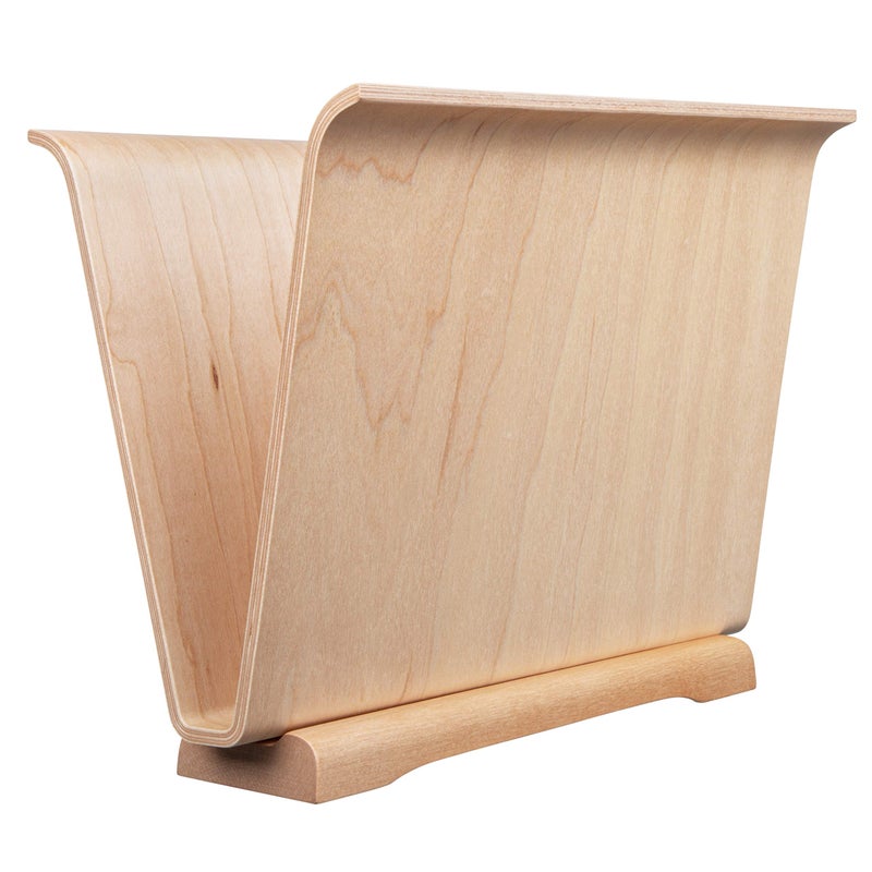 waveply waveply Magazine Holder Organizer Office Organization Desktop Letters Files Maple 