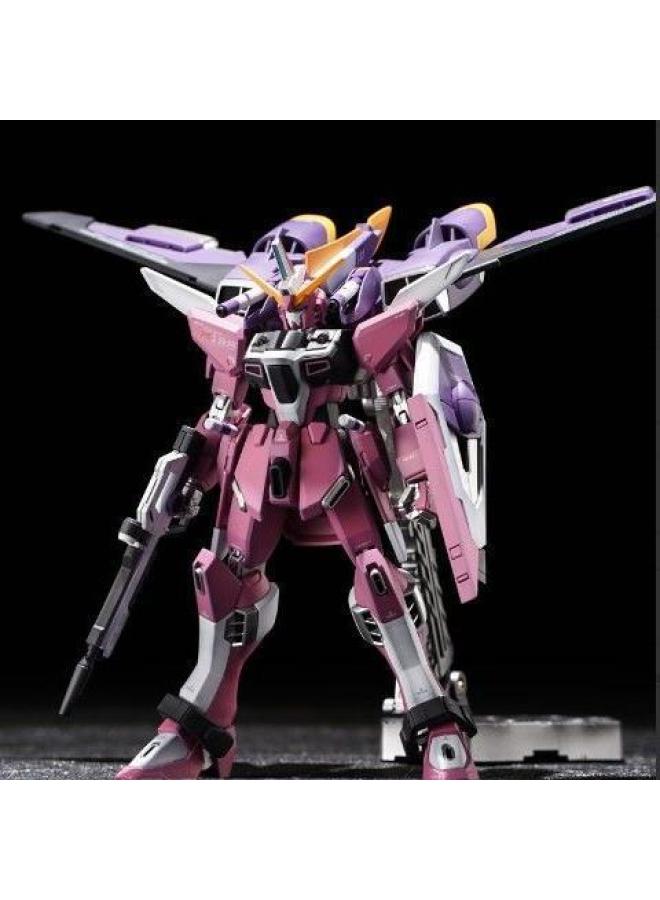 Gundam Model MG Attacks Free Light Wings Blue And Red Heretical Unicorn Destiny Big Class Assembled Mecha Hand-made Toy-Color:Infinity Justice 2.0 [shield + Flying Backpack] - Free Stand - Single Model + 3-piece Tools Set