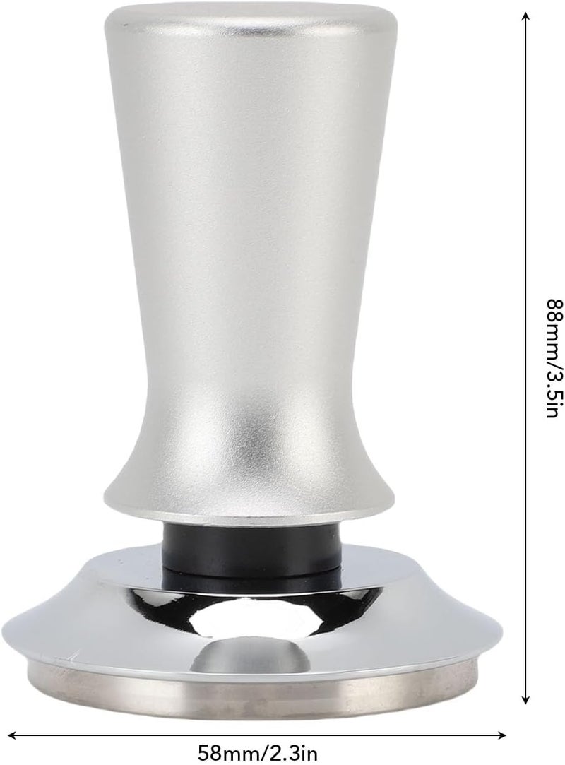 RIZGHWOY 58mm Coffee Tamper 304 Stainless Steel Automatic Calibrated Coffee Hand Tamper Press Tool for Cafe Home with Uniform Pressure (Silver) - Image 2