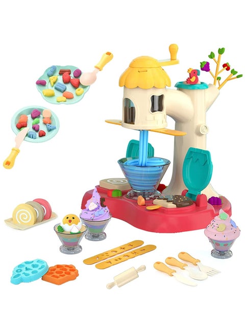 Ice Cream Machine Kit Dough Toys Set for Kids