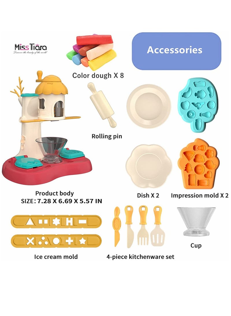 Ice Cream Machine Kit Dough Toys Set for Kids