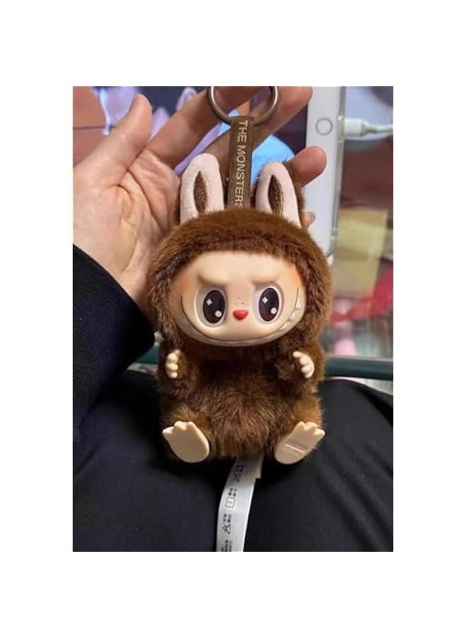 Arabest - Labubu Plush Doll Backpack Keychain Hanging Decor Keyring Gift Stress-Relief Accessory - Image 1