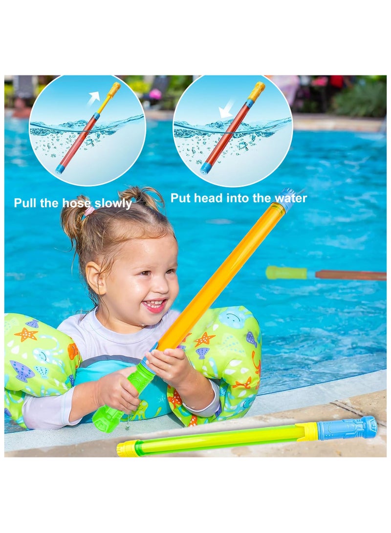KOWVOWZ 6 PCS Soaker Water Guns, Guns Water Blaster, Water Squirt Guns, Shooter Noodles Pump, Summer Pool Toys for Swimming Beach Outdoor Summer Activity - Image 2