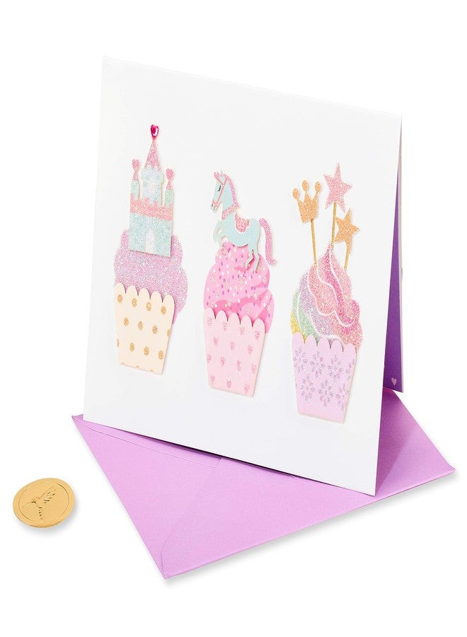Papyrus Birthday Card for Girl (Sweet, Fun, and Sparkly) - Image 1