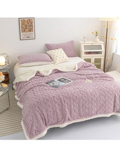 Sharpdo Coral Flannel Thickened Lambswool Blanket Sofa Blanket 180*200CM  - Image 1