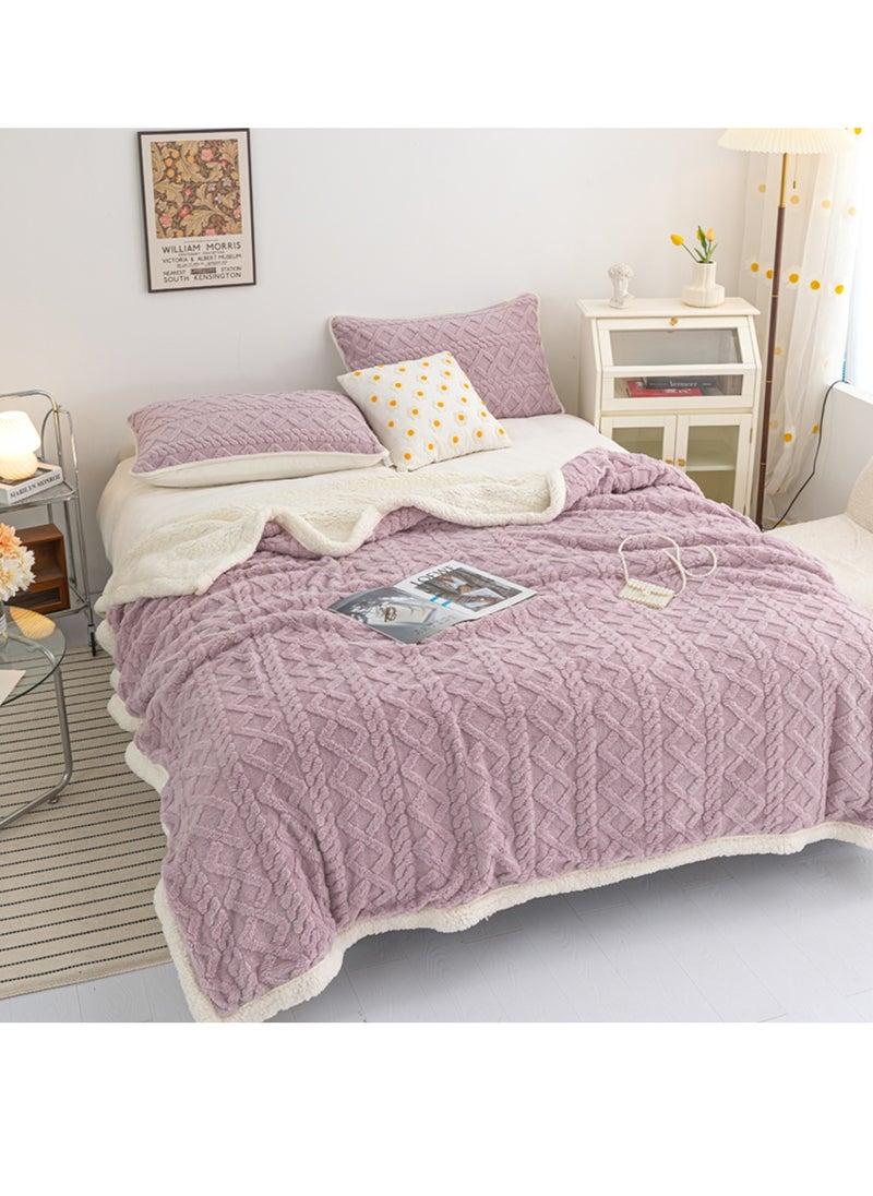 Sharpdo - Coral Flannel Thickened Lambswool Blanket Sofa Blanket 180*200CM - Image 1