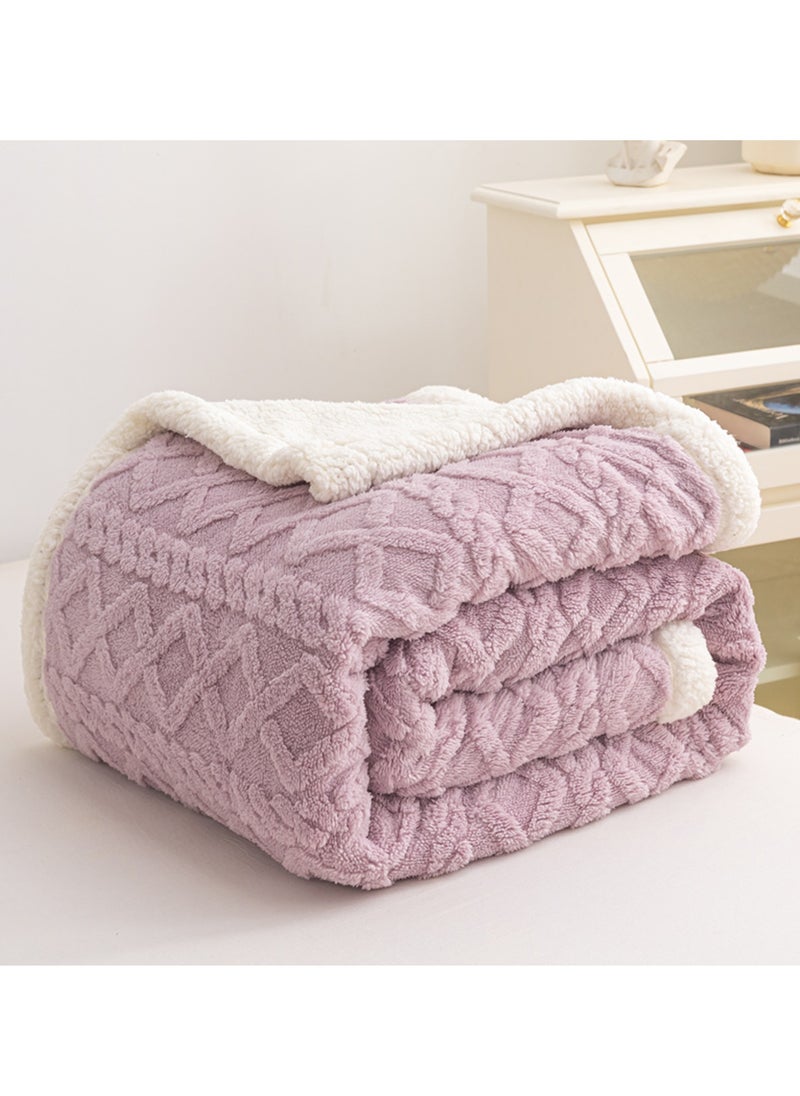 Sharpdo - Coral Flannel Thickened Lambswool Blanket Sofa Blanket 180*200CM - Image 1