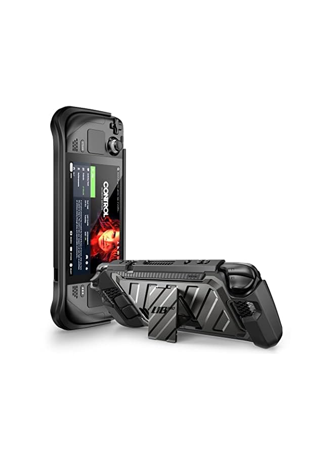 SupCase Unicorn Beetle Pro Series Case for Steam Deck (2022), Rugged Slim Protective Case with Kickstand (Dark) - Image 2