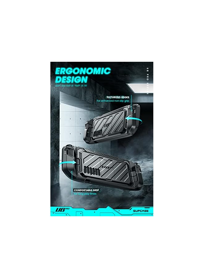 SupCase Unicorn Beetle Pro Series Case for Steam Deck (2022), Rugged Slim Protective Case with Kickstand (Dark) - Image 4