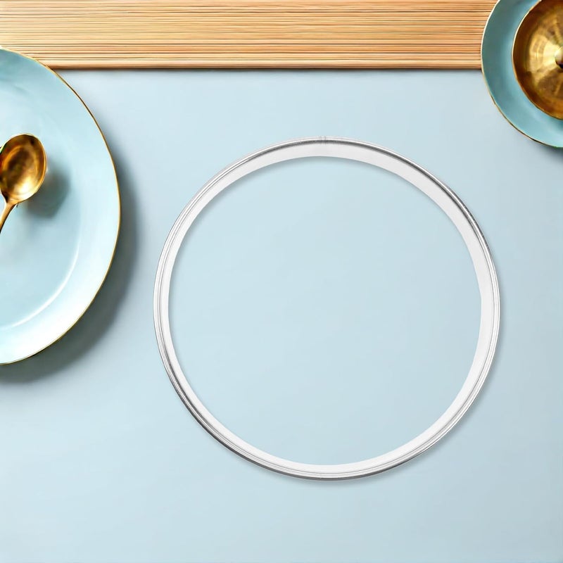 ABOOFAN 2pcs 9-inch Stainless Steel Pizza Saucing Rings Sturdy round Baking Accessories for Home Kitchen and Pizza Oven Use - Image 4