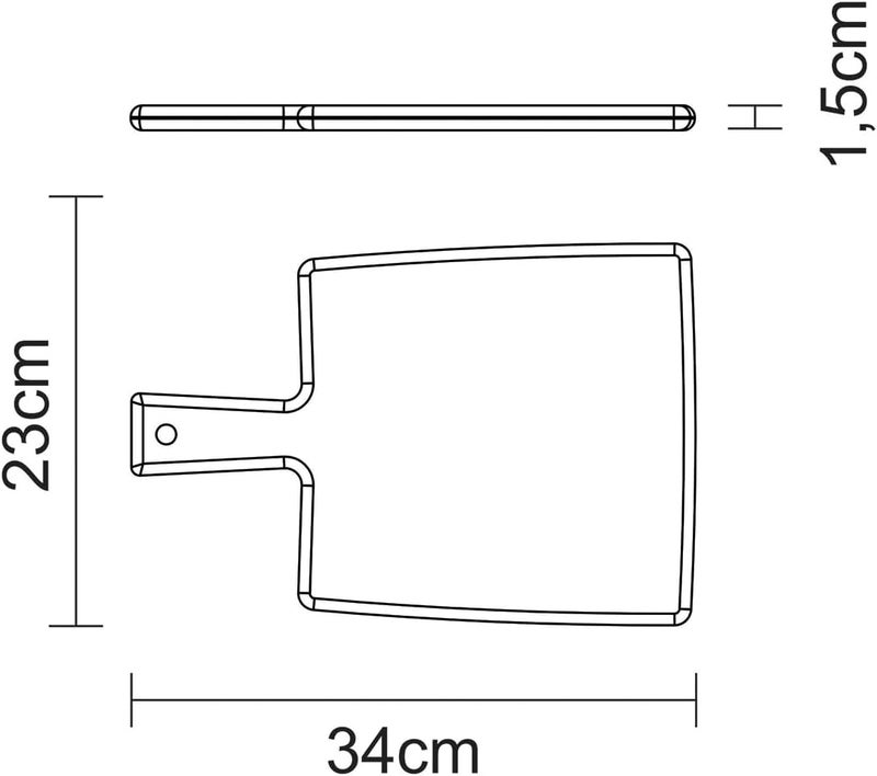 TRAMONTINA لوح مطبخ ترمونتينا FSC مع مقبض 34x23 سم - Image 5