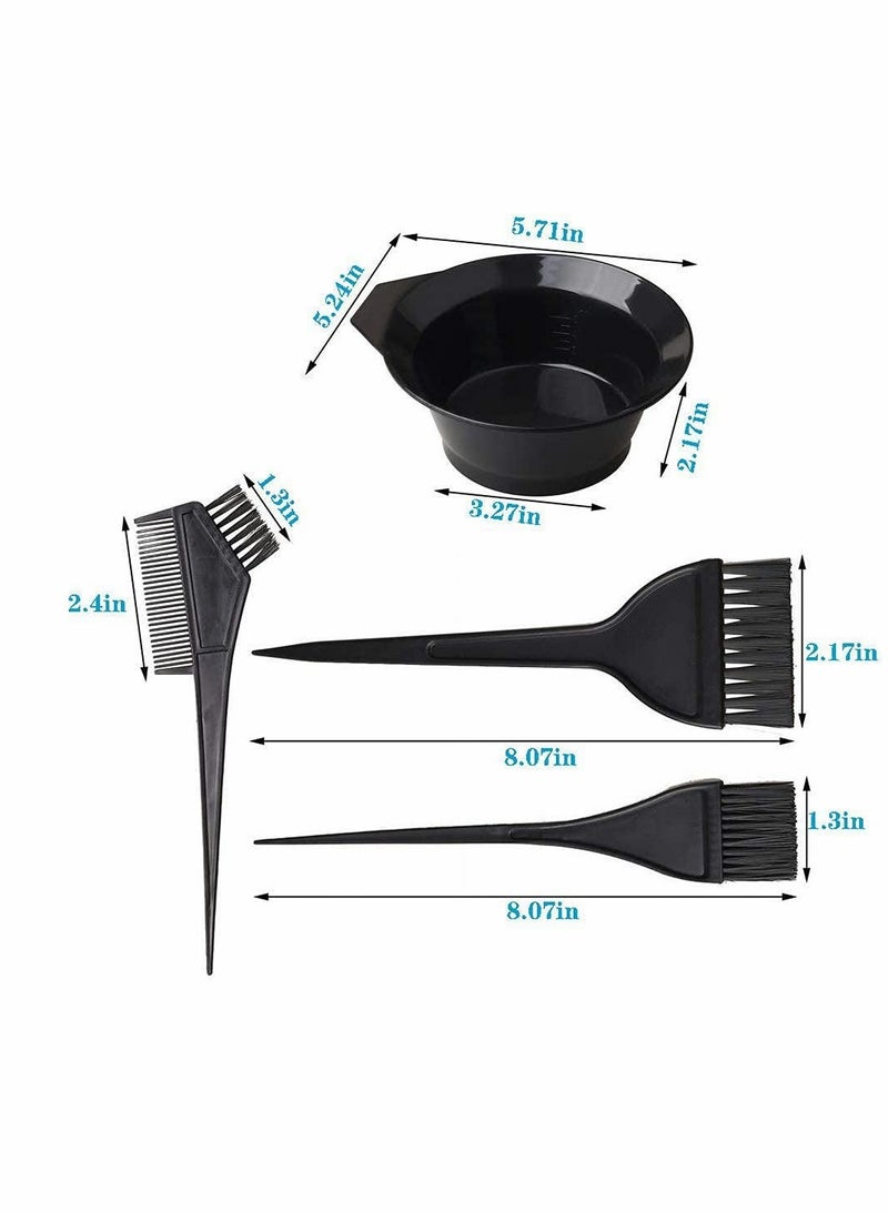 KASTWAVE 22 Pcs Hair Dye Color brush Kit-Hair Tinting Bowl Dyeing Brush Ear Cover Gloves for DIY Salon Hair Coloring Bleaching Hair Dryers Hair Dye Tools - Image 2