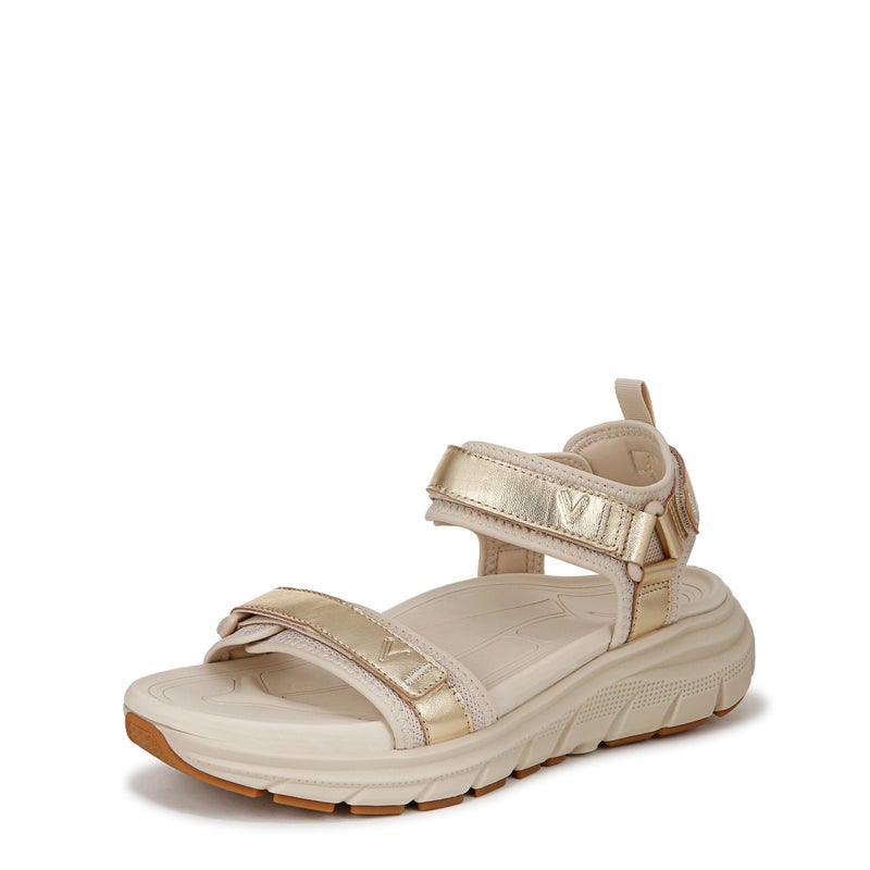 VIONIC, Women's, Walk Max Wanderer, Gold Leather, 5, Wide - Image 1