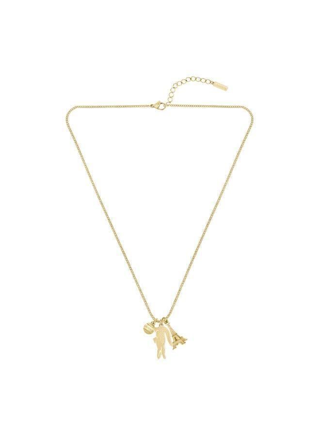 LACOSTE Umpire Collection Pendant Necklace Unisex With Different Charms In Yellow Gold - 2040454 - Image 3