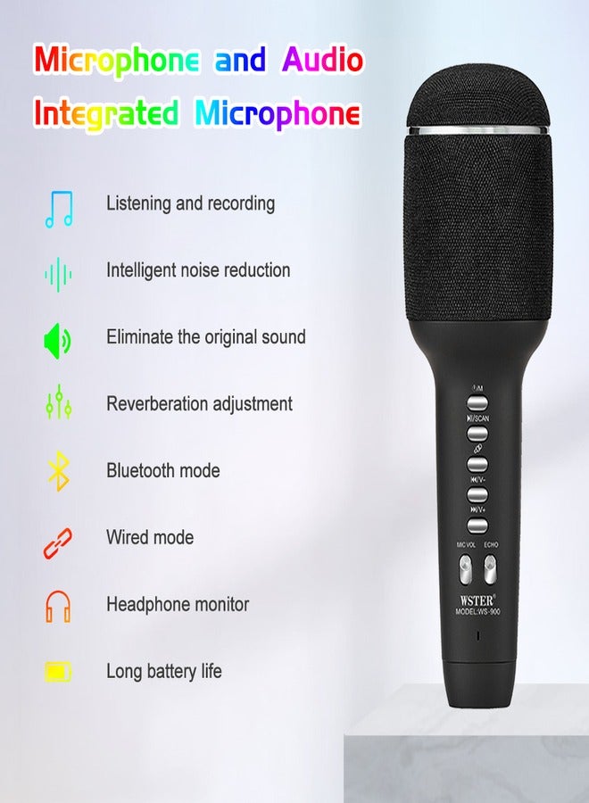Wireless Bluetooth Karaoke Microphone, 3-in-1 Portable Handheld Mic Speaker Machine for All Smartphones, Gift for Girls Boys Kids Adults - Image 2