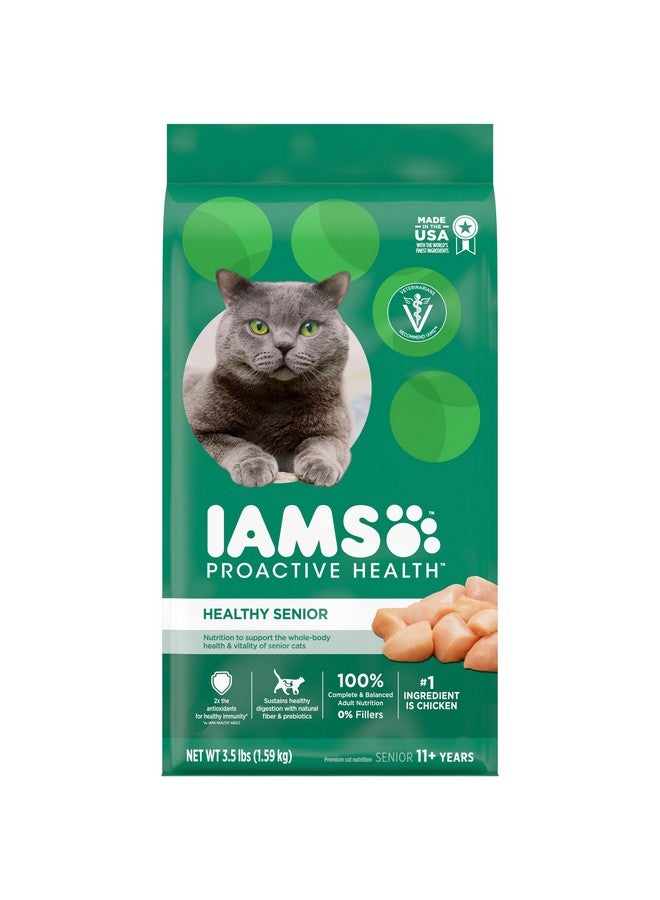 Iams Proactive Health Healthy Senior Dry Cat Food With Chicken, 3.5 Lb. Bag - Image 1