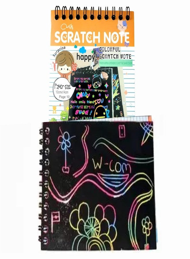 D Care World 1 Pc Scratch Book for Kids, Magic Book for 3 4 5 6 7 for Birthday Return Gifts for Kids Children Girls, Boys Best, Multicolor - Image 5