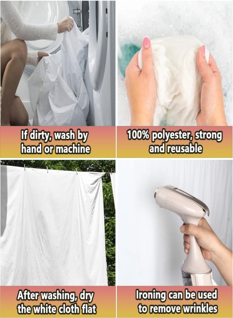 VarietyVoyageD 3M X 2M Backdrop for Photography White Photo Background Screen for Photo Video Studio Photoshoot Zoom,Indoor shooting,Outdoor shooting,Video Recording,Portrait shooting,Goods shooting,Pet shooting - Image 5