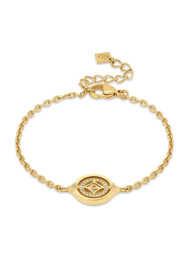 Francesca Gold Round Motif Bracelet for Women