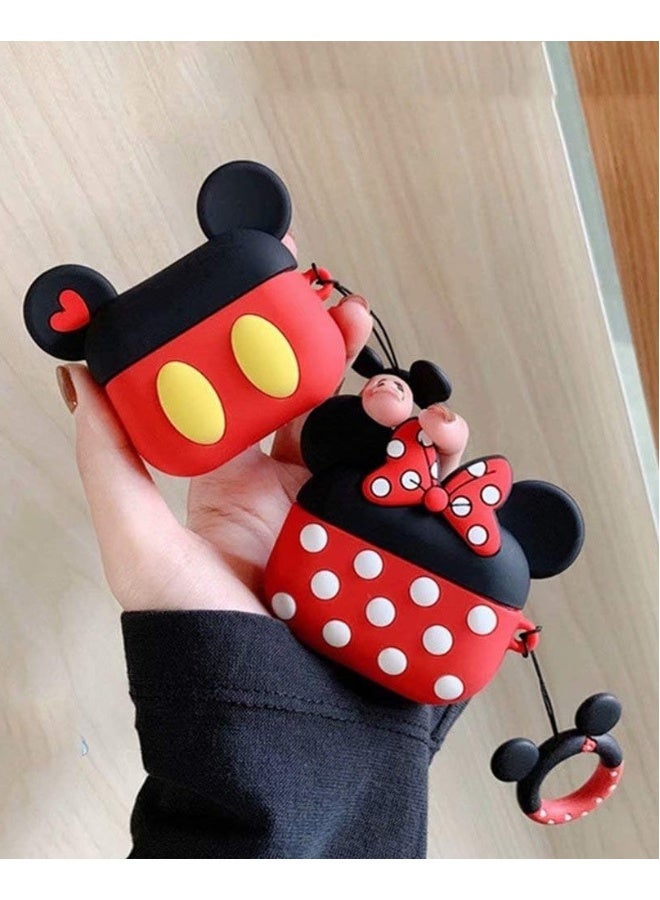 NIBEMINENT A protective silicone shockproof protection cover for AirPods Pro headphones in the shape of a cartoon character  - Image 1