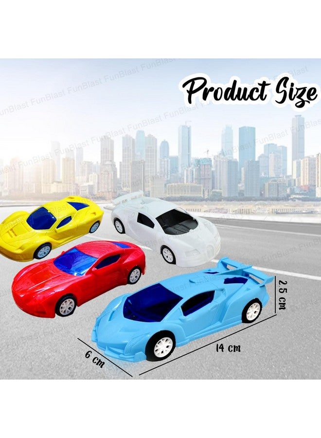 FunBlast Pull Back Car Toys for Kids, Pack of 4 Pcs Friction Power Toy Car for Kids Boys & Girls, Toy Vehicles Play Set for 3+ Years Old Kids, Boys, Girls (Multicolor) - Image 2