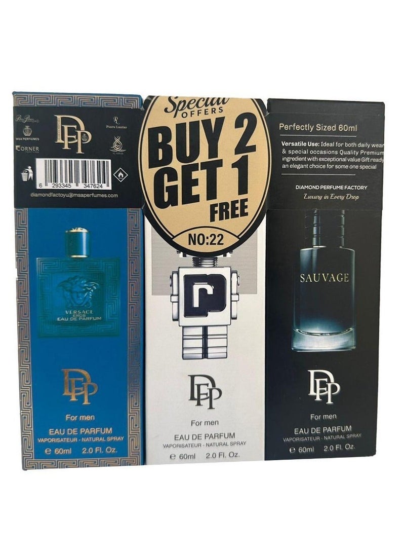 Diamond Special Offer Buy 2 Get 1 Free NO.22 For Men - Image 2