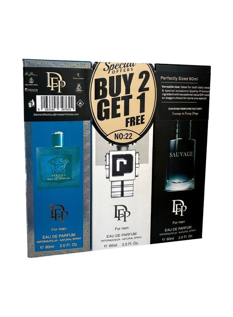 Diamond Special Offer Buy 2 Get 1 Free NO.22 For Men - Image 3