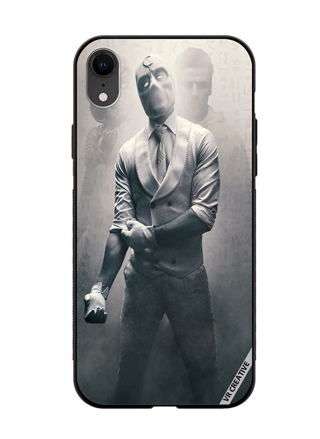 Protective Case Cover For Apple iPhone XR Moon Knight Design Multicolour