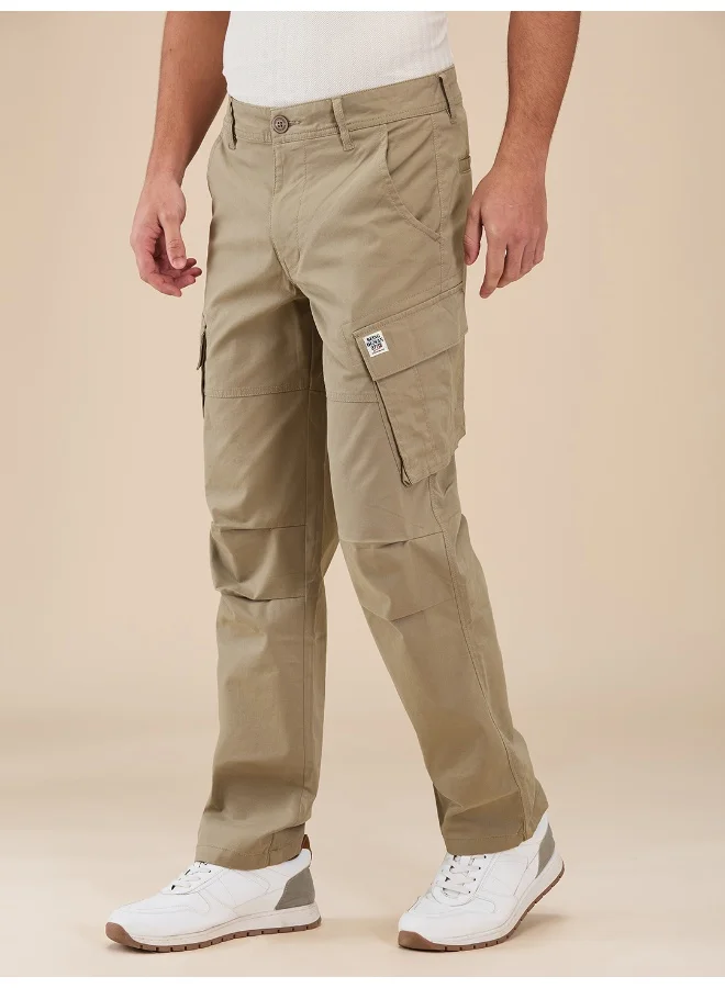بيينغ هيومان Mens Light Olive Easy Fit Cargos
