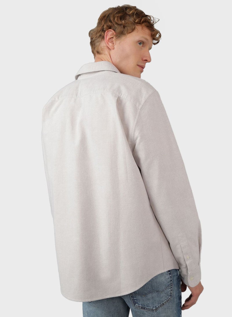 Pocket Detail Classic Fit Shirt
