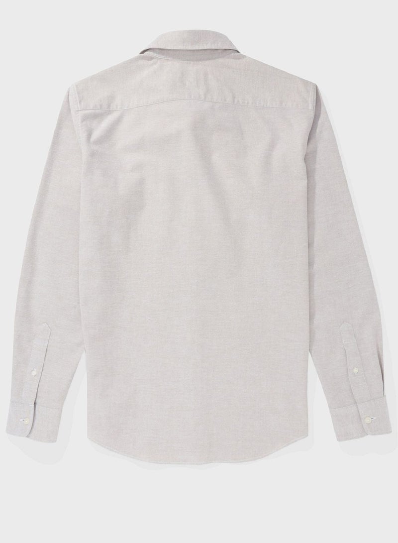 Pocket Detail Classic Fit Shirt