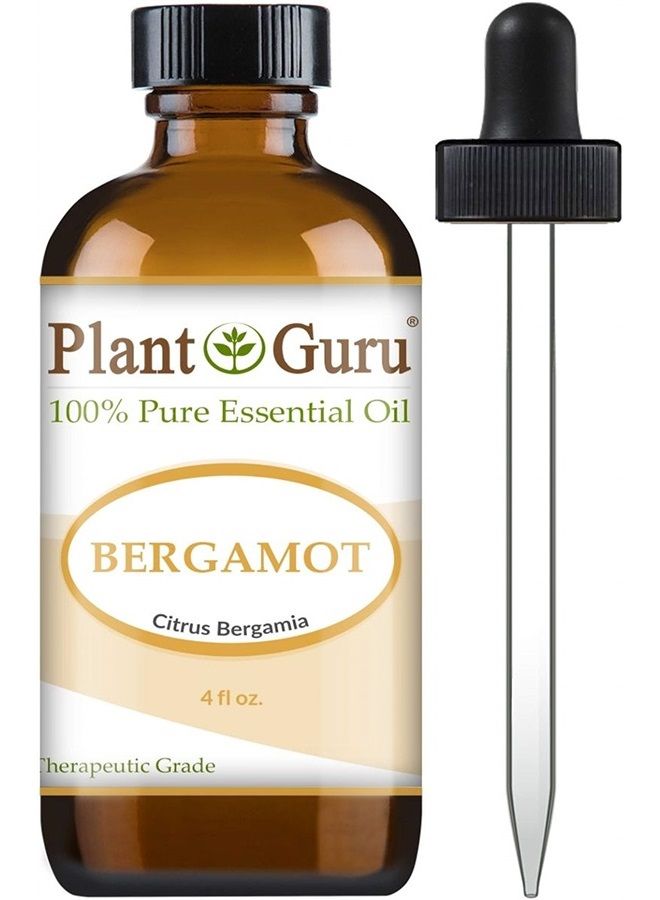 Plant Guru Bergamot Essential Oil 4 oz 100% Pure Undiluted Therapeutic Grade. - Image 1
