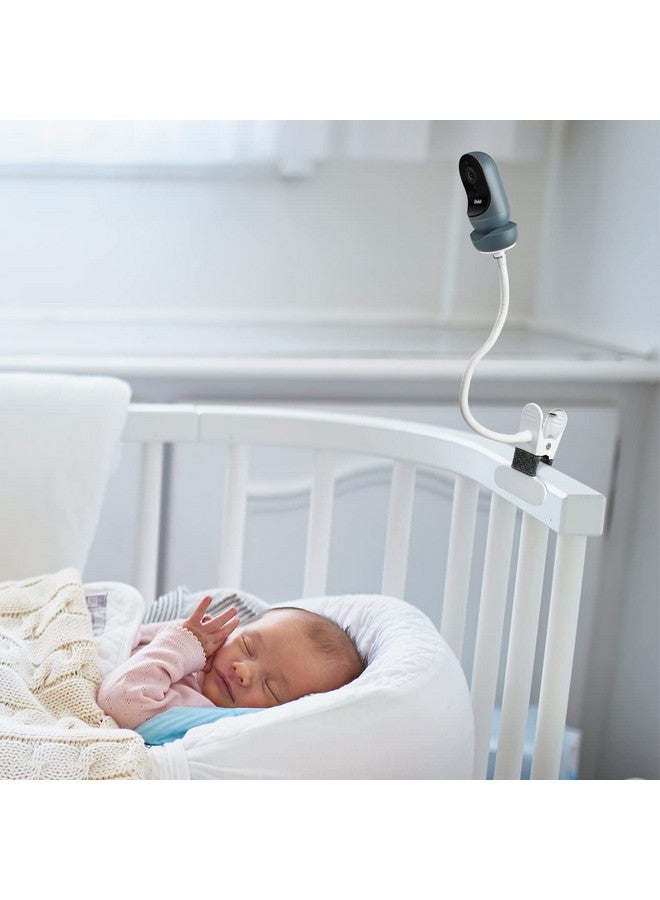 HOLACA Flexible Clip Mount For Owlet Cam 2 And Owlet Cam Baby Monitor Camera Stand With 14 Threaded Hole And Adjustable 360 Degree Mount For Crib Nursery(With Base Connect) - Image 3