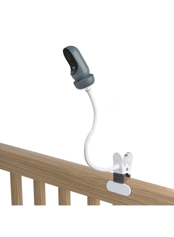 HOLACA Flexible Clip Mount For Owlet Cam 2 And Owlet Cam Baby Monitor Camera Stand With 14 Threaded Hole And Adjustable 360 Degree Mount For Crib Nursery(With Base Connect) - Image 2