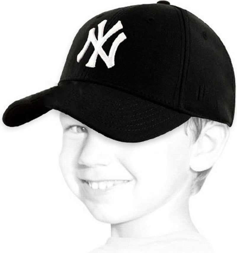 Takı Dükkanı Jewelry Store Waiter Boy 1 Black 1 White Kids Ny Cap Hat 2 Pieces CP215SB  - Image 4