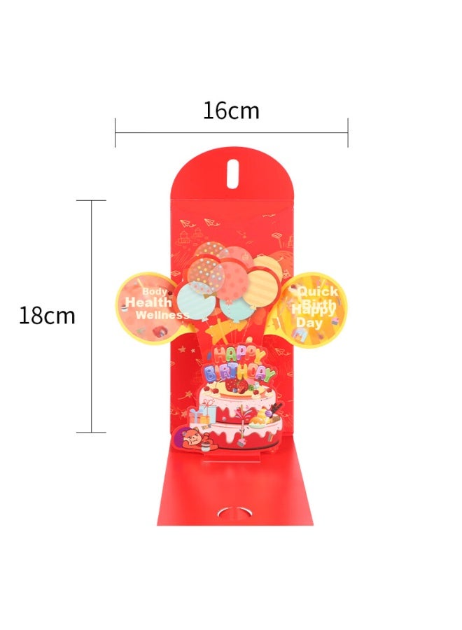 Extreme Space Birthday Red Packet For Children Baby Full Moon Hundred Days Banquet One Year Old Gift Lucky Money Envelope Birthday Gift Three-dimensional Creative Red Packet - Image 2
