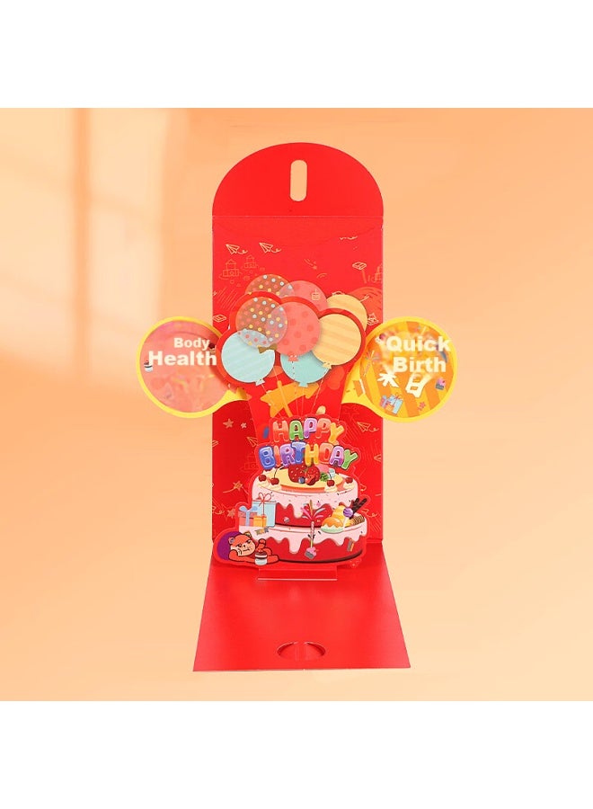 Extreme Space Birthday Red Packet For Children Baby Full Moon Hundred Days Banquet One Year Old Gift Lucky Money Envelope Birthday Gift Three-dimensional Creative Red Packet - Image 3