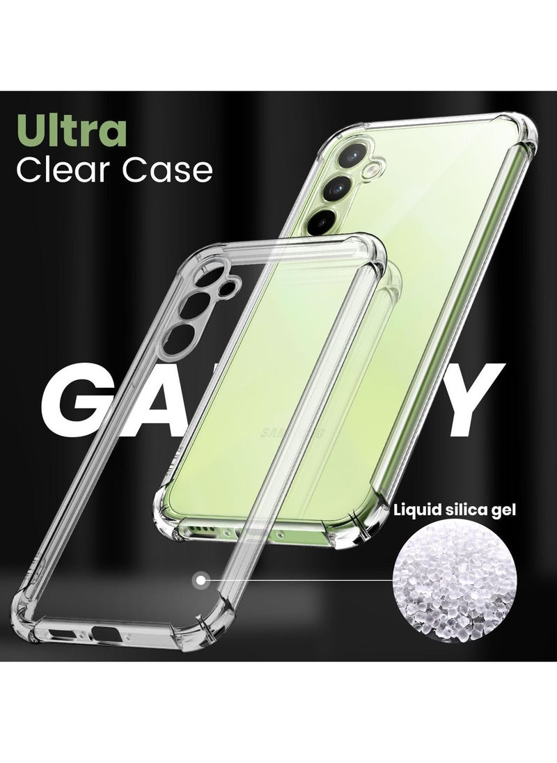 Raxoom Case for Samsung Galaxy A35 5G with 2 PCS Galaxy A35 Tempered Glass, Anti-Yellow Clear Soft TPU with Reinforced Corners Protective Case for Galaxy A35 6.6 inch (Galaxy A35 6.6 inch) - Image 5