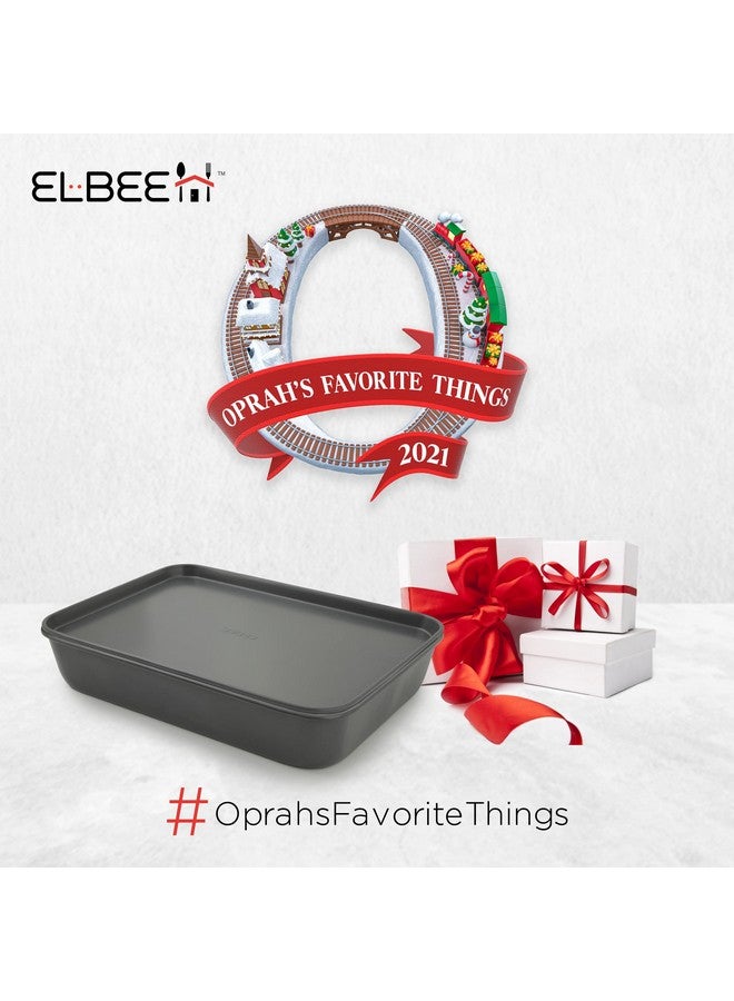 إلبي مجموعة Elbee Home من 8 قوالب خبز متينة غير لاصقة من الفولاذ الكربوني لسهولة التخزين - Image 2