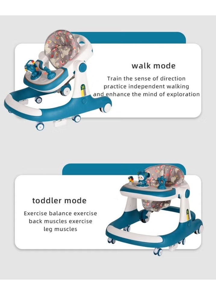 HOOKOR 3 in 1 Baby Walker with Parent Push Handle, Adjustable Height Multifunction and Big Comfortable Seat Cushion for Infants Children - Image 3