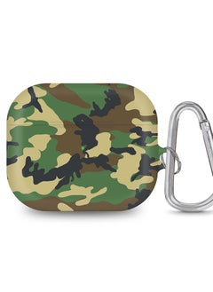 StylePods Case for Airpods 3rd Gen Case With Anti-Lost Keychain - Jungle Camo