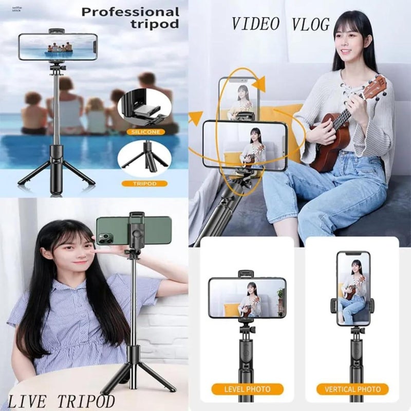 CELLMASTER Selfie Stick for Mobile Phone with Tripod Stand and Bluetooth Remote - Image 2