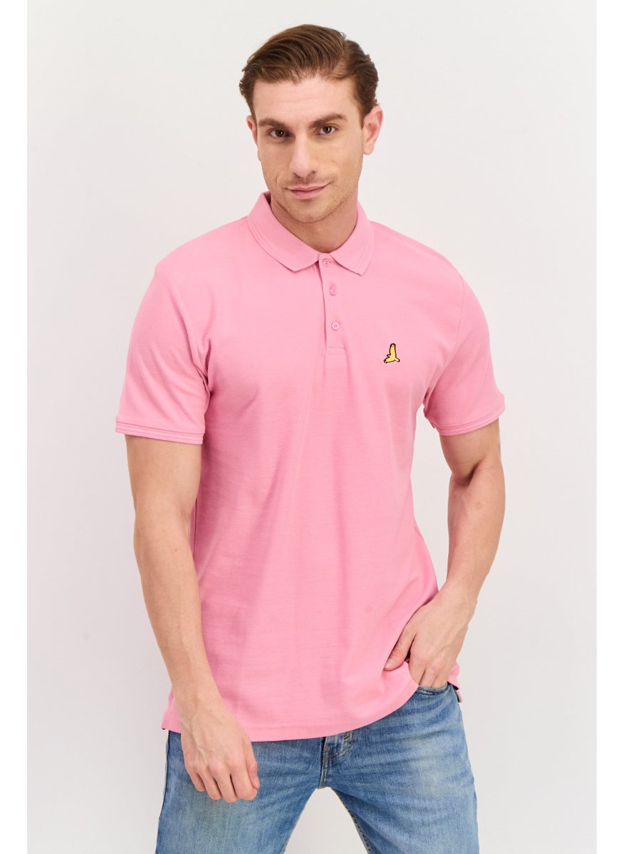 Men Regular Fit Brand Logo Short Sleeves Polo, Pink - pzsku/Z29C0B9F0E6228688D957Z/45/_/1737642528/24e6ab6d-df9c-4bbd-bcb3-b1f1d0641a10