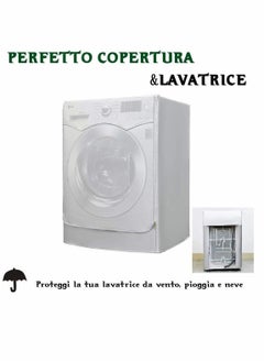KASTWAVE Washing Machine Cover, Sunscreen Dustproof Cover For Front Load Washer Protection For Home Laundry, Dust proof and Anti-aging Anti-ageing Water Resistant of Washing Machine  - Image 3
