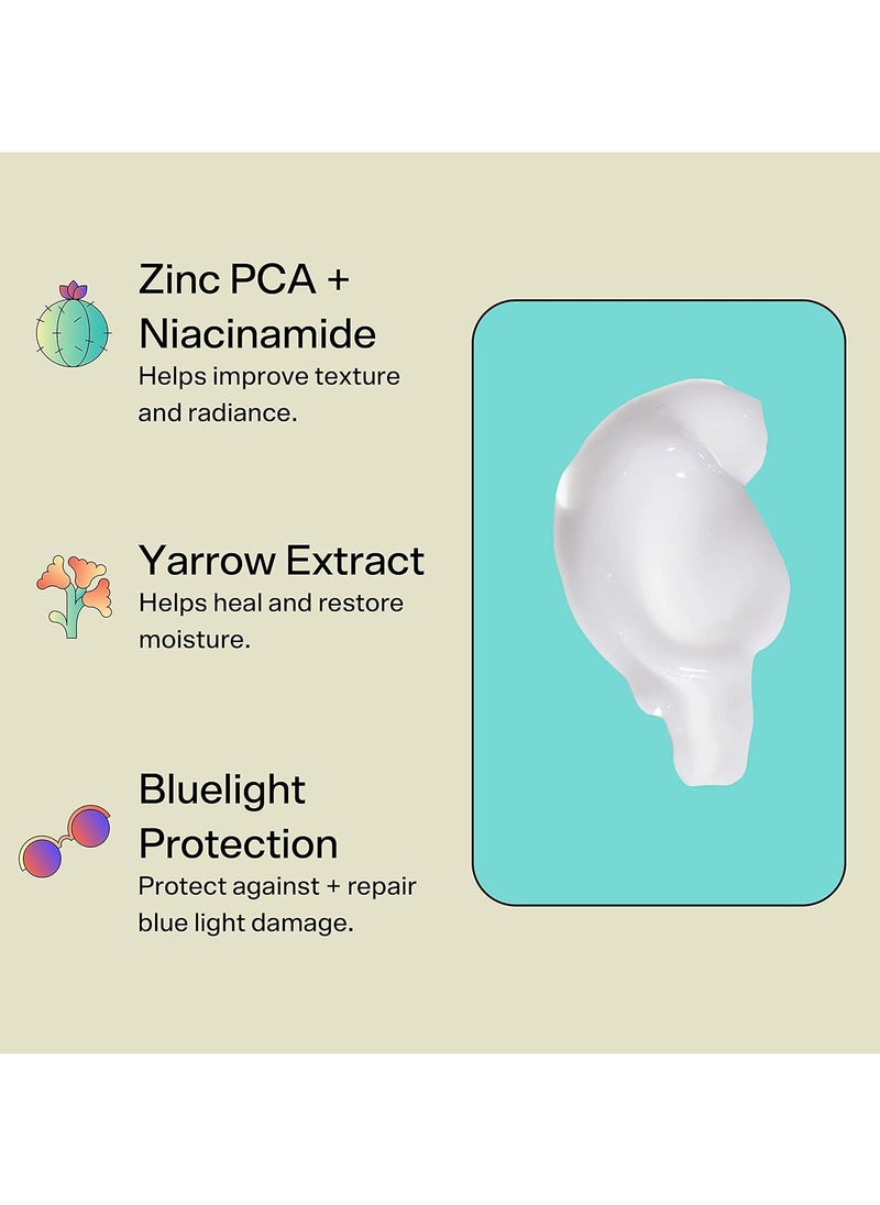 Bubble - Skincare Level Up Balancing Face Moisturizer - Hydrating Gel Moisturizer Formulated with Zinc PCA + Niacinamide for Improved Texture & Radiance - Skin Care for Oily or Combination Skin (50ml) - Image 1