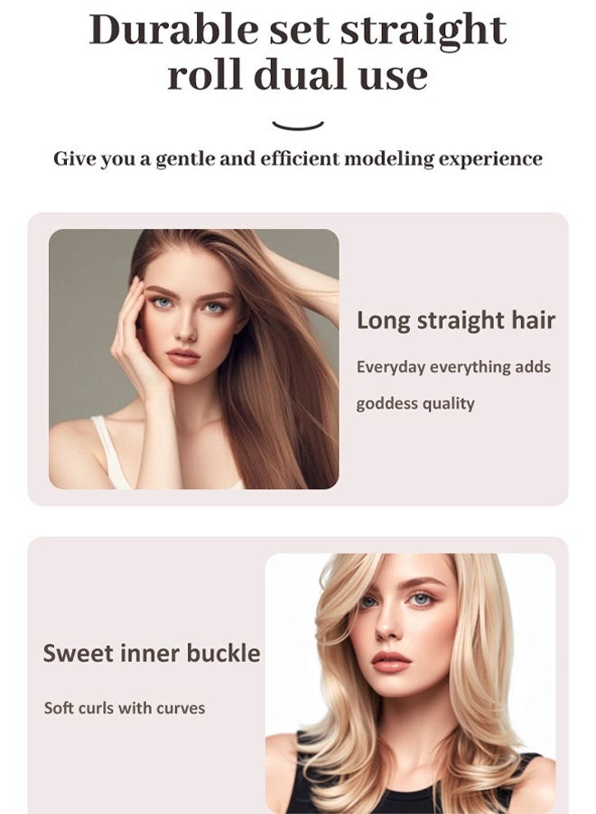 sokany Professional Hair Straightening and Curler 2 in 1 Ceramic Flat Iron with 5 Heat Settings Adjustable Temperature and Heats Up Fast Grey - Image 4