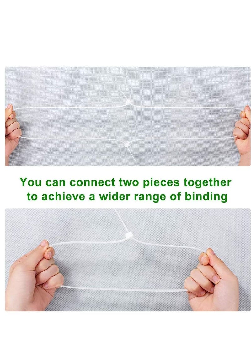 Heavy Duty 18 Inch (100 Pieces) Heavy Duty Zip Cable Ties Set, Large Strong Cable Ties - Heavy Duty Industrial Wire Ties for Fastening Fences, Awnings, Tying Branches, Crop Bunching and Fixed Water Pi - Image 3